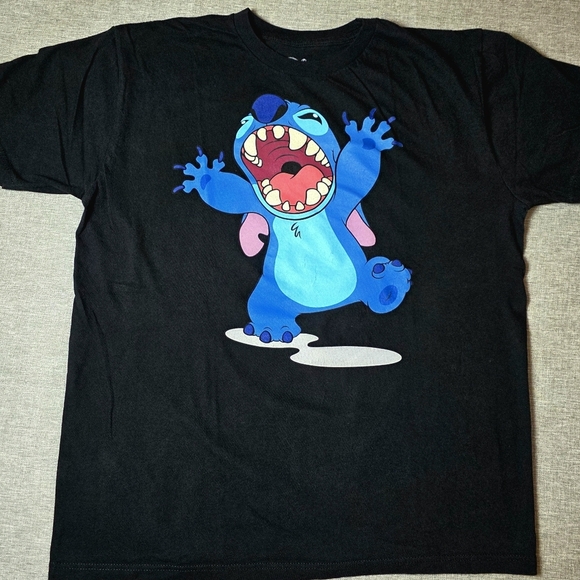 Disney Lilo Graphic Black Short Sleeve T-Shirt Unisex/Men's Size L - Picture 5 of 6